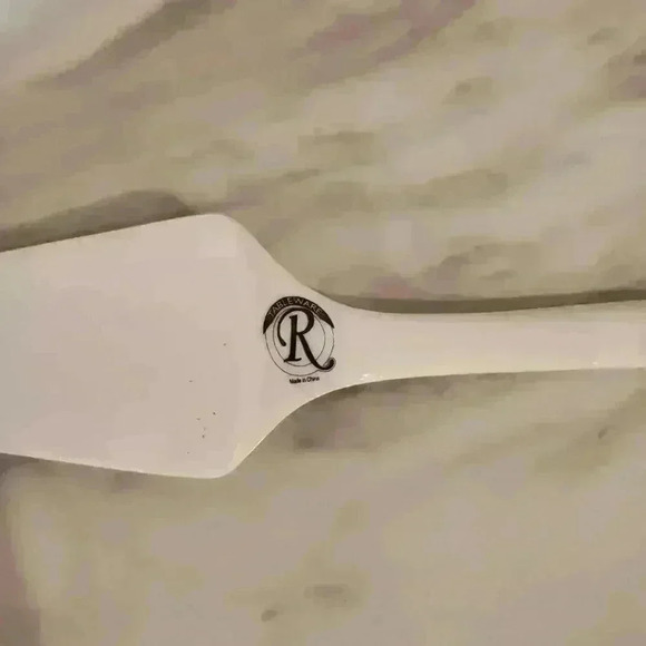 Vintage Classic Gold Fine Porcelain Cake Plate and Server With Box - Picture 5 of 8